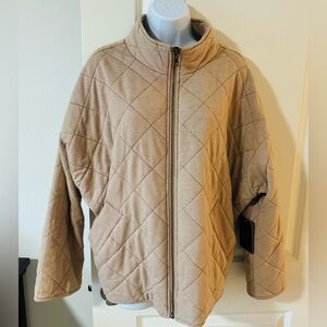 Blush quilted jacket